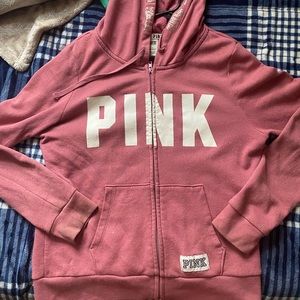 PINK zip up hoodie